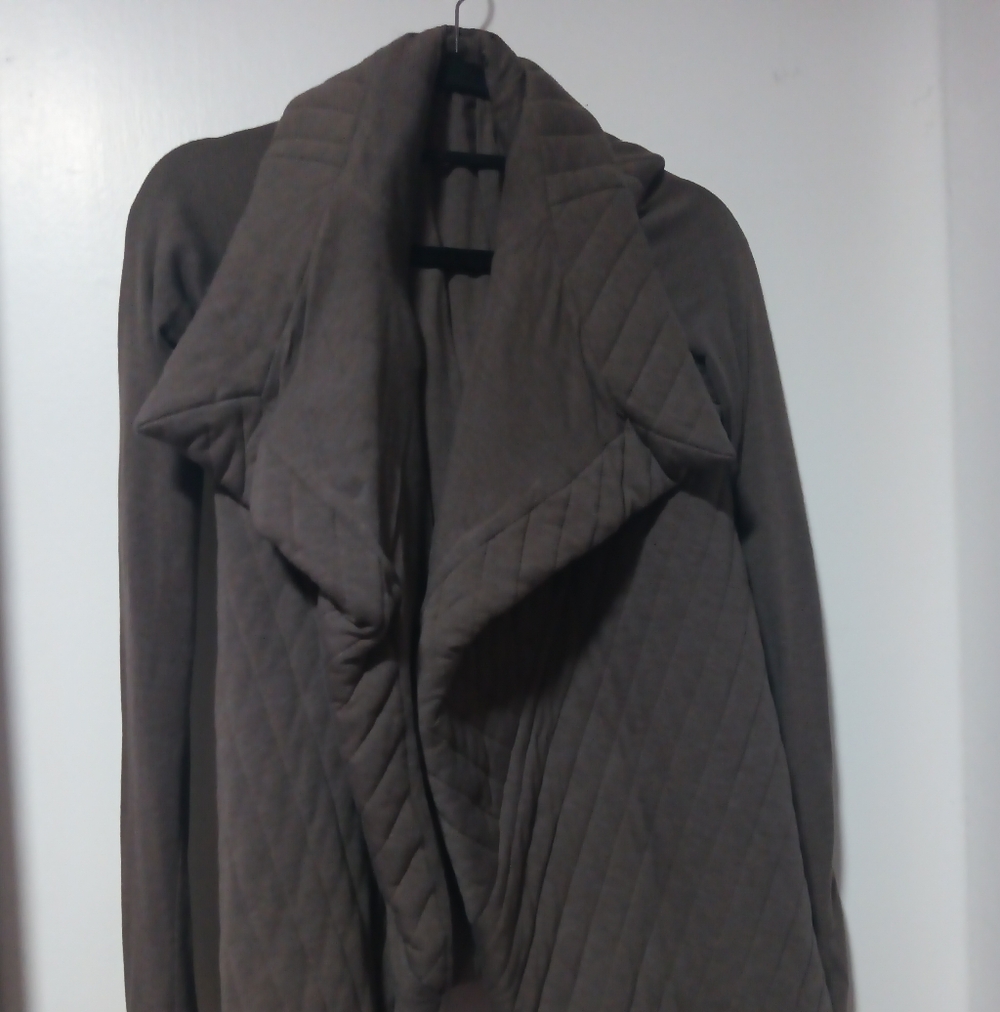 Rick Owens Quilted Brown Teddy Jacket